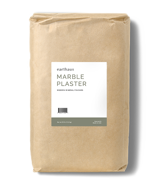 bag of Earthaus marble plaster